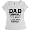 I Love You Dad Women's Triblend Scoop T-shirt