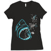 shark attack!!! Ladies Fitted T-Shirt