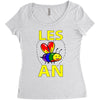 gay pride parade lgbt lesbian gay bi trans queer pan light Women's Triblend Scoop T-shirt