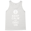 keep calm and disc golf on target frisbee basket Tank Top