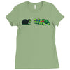 tortoise caught Ladies Fitted T-Shirt