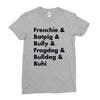 frenchies united Ladies Fitted T-Shirt