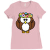 lovely owl Ladies Fitted T-Shirt