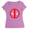 deadpool logo avengers marvel comics gift Women's Triblend Scoop T-shirt
