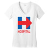 hillary hospital Women's V-Neck T-Shirt