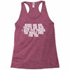 roses are red violets are blue i have five fingers the middle ones for Racerback Tank