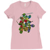 mega turtles Ladies Fitted T-Shirt