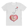Mom and Baby are Connected to the Heart All Over Women's T-shirt