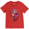 Colorful Skull V-Neck Tee