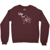 up and atom funny science best product Crewneck Sweatshirt