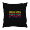 Anti Trump Science is Real Black Lives Matter T shirt Throw Pillow