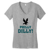 Philly Dilly Women's V-Neck T-Shirt