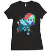 rainbow Ladies Fitted T-Shirt