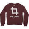 oh crop Crewneck Sweatshirt
