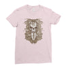 halloween skull Ladies Fitted T-Shirt