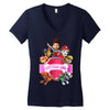 paw patrol birthday girl Women's V-Neck T-Shirt
