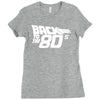 back to the 80's, funny retro Ladies Fitted T-Shirt