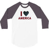I Love America 3/4 Sleeve Shirt