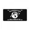 the rotation of the earth License Plate