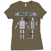 onward robots! &ndash; by chris ware Ladies Fitted T-Shirt