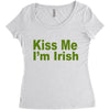 kiss me i'm irish Women's Triblend Scoop T-shirt
