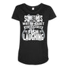you can almost hear the fish laughing! Maternity Scoop Neck T-shirt