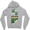 say my state Zipper Hoodie