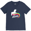totally straight funny rainbow unicorn V-Neck Tee