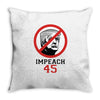 Impeach 45 Stop Trump Throw Pillow