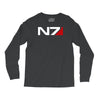 mass effect n7 logo Long Sleeve Shirts