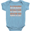 be a strong woman for halloween! Baby Bodysuit