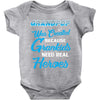 Grandpop Was Created because Grankids Need Real Heroes Baby Onesie