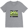 life's a game soccer V-Neck Tee