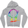 colorful music man Zipper Hoodie