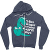 t rex skipped too many arm days Zipper Hoodie