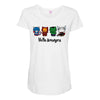 hello avengers Maternity Scoop Neck T-shirt