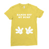 Hands off my Bump Ladies Fitted T-Shirt