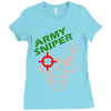 army sniper Ladies Fitted T-Shirt