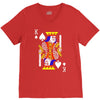 party king design funny humor cool graph baseball V-Neck Tee