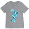 astronaut discus throwing V-Neck Tee