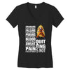 super saiyan quitting is not Women's V-Neck T-Shirt