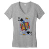 catdog playing card Women's V-Neck T-Shirt