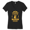 I Am A Childhood Cancer Survivor What's Your Superpower? Women's V-Neck T-Shirt