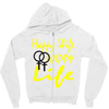 happy wife happy life Zipper Hoodie