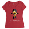 get over here! Women's Triblend Scoop T-shirt