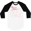 Women's March The Present is Female 3/4 Sleeve Shirt