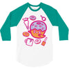 donut ghost baking 3/4 Sleeve Shirt
