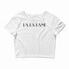 la la land Crop Top
