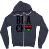 black love Zipper Hoodie