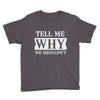 tell me why we shouldn't Youth Tee